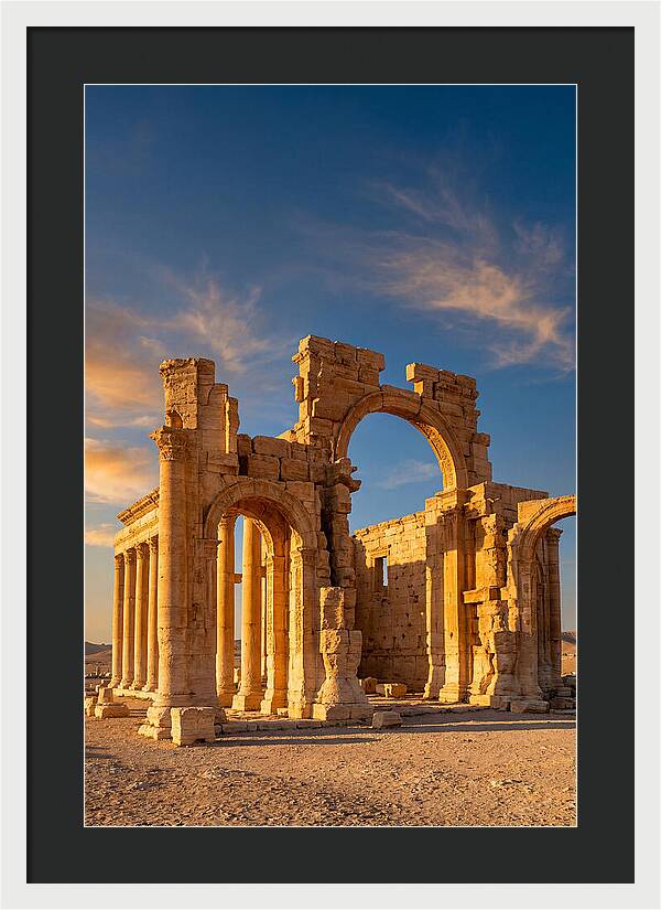 Temple Of Bel Ruins At Golden Hour