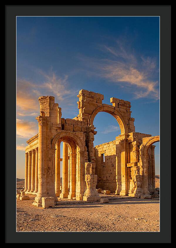 Temple Of Bel Ruins At Golden Hour