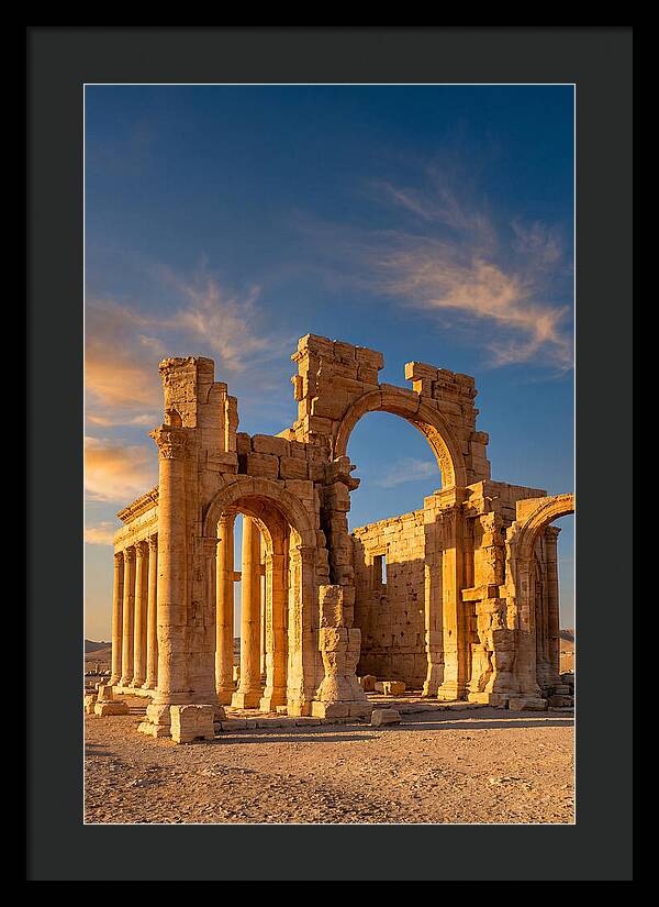 Temple Of Bel Ruins At Golden Hour