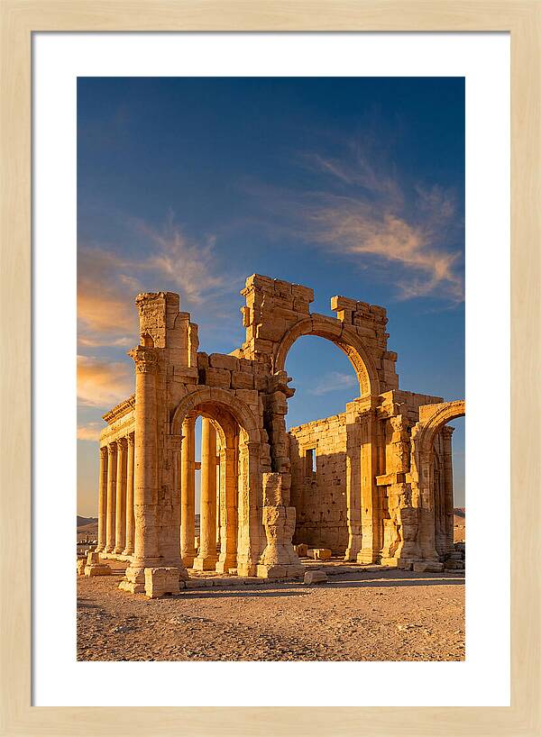 Temple Of Bel Ruins At Golden Hour
