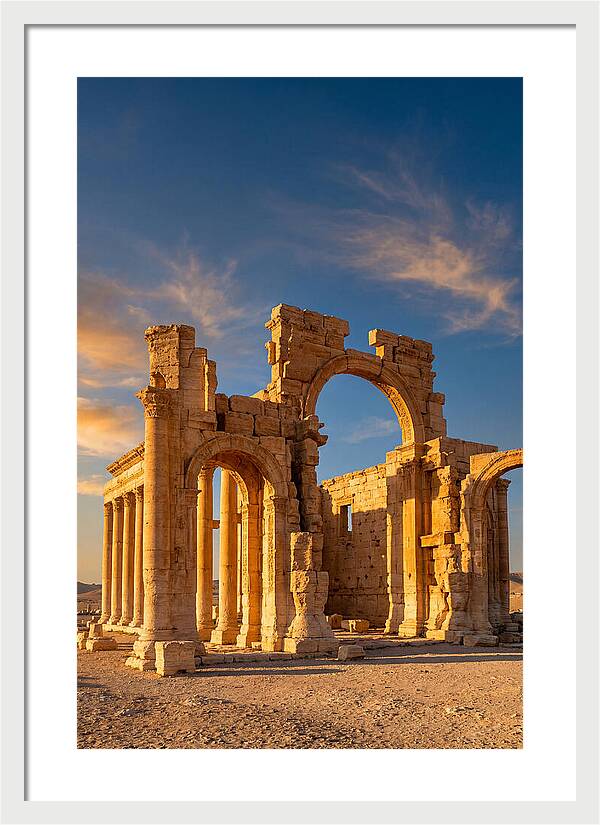 Temple Of Bel Ruins At Golden Hour