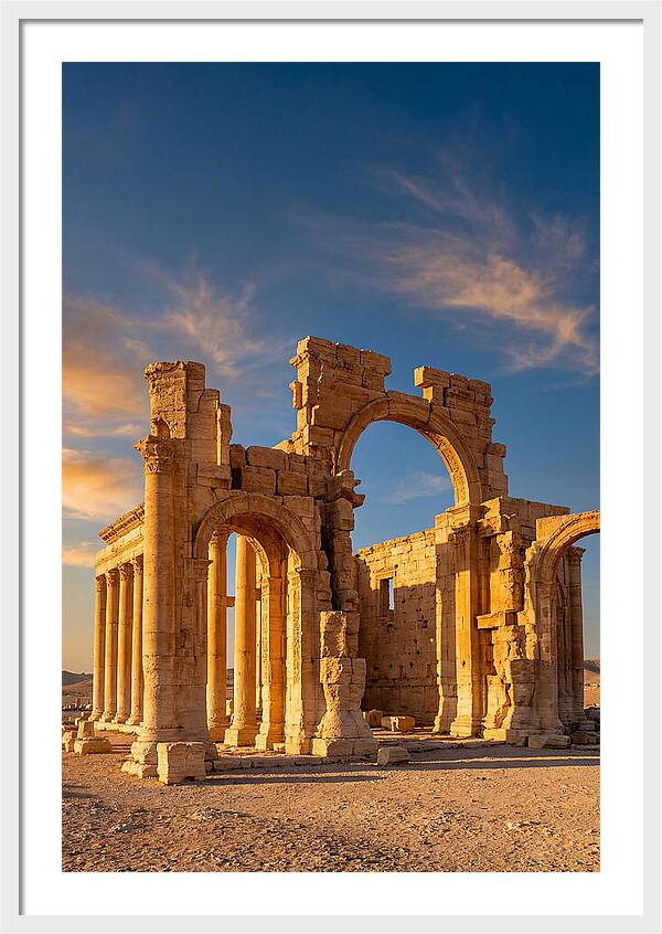 Temple Of Bel Ruins At Golden Hour