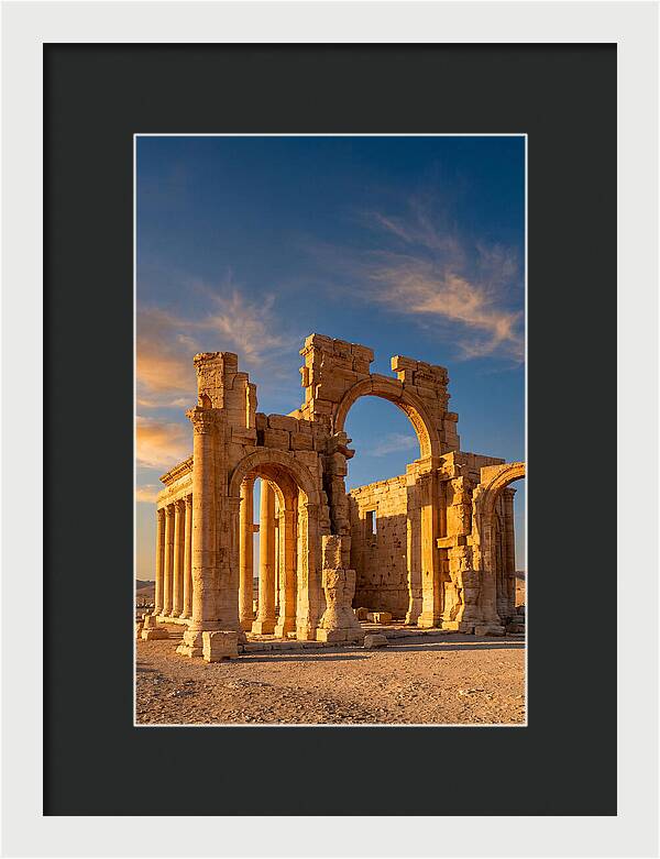 Temple Of Bel Ruins At Golden Hour