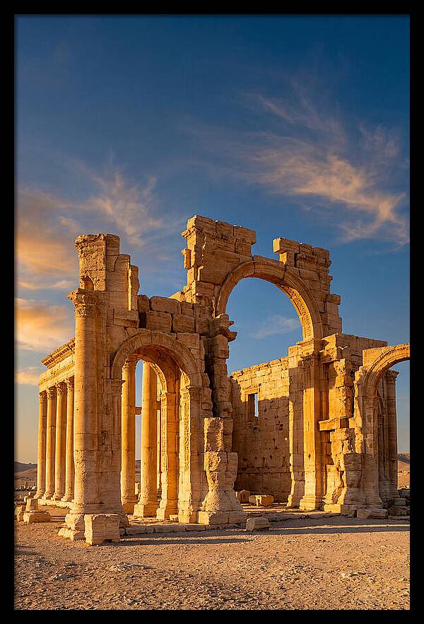 Temple Of Bel Ruins At Golden Hour