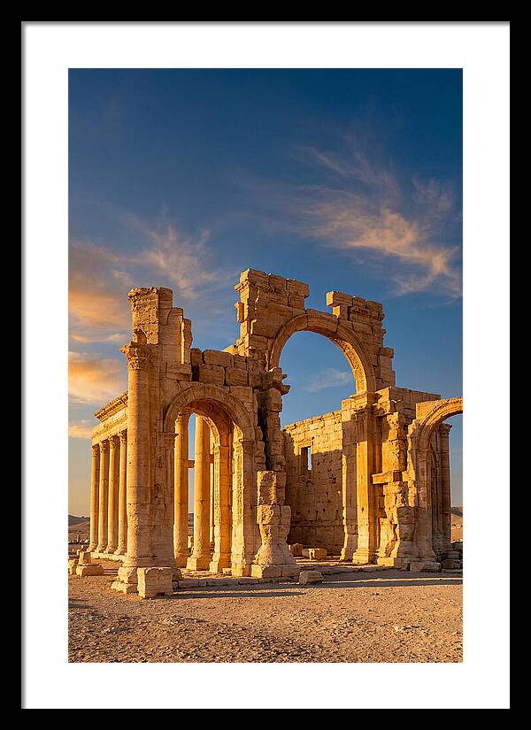 Temple Of Bel Ruins At Golden Hour