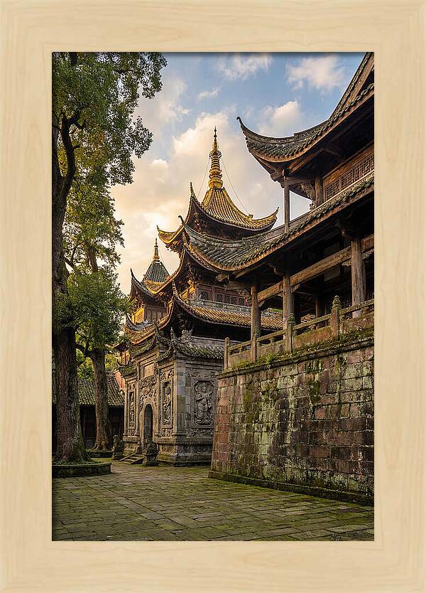 Temple Serenity At Dusk