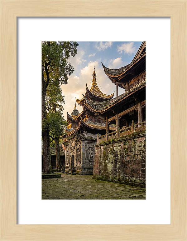 Temple Serenity At Dusk