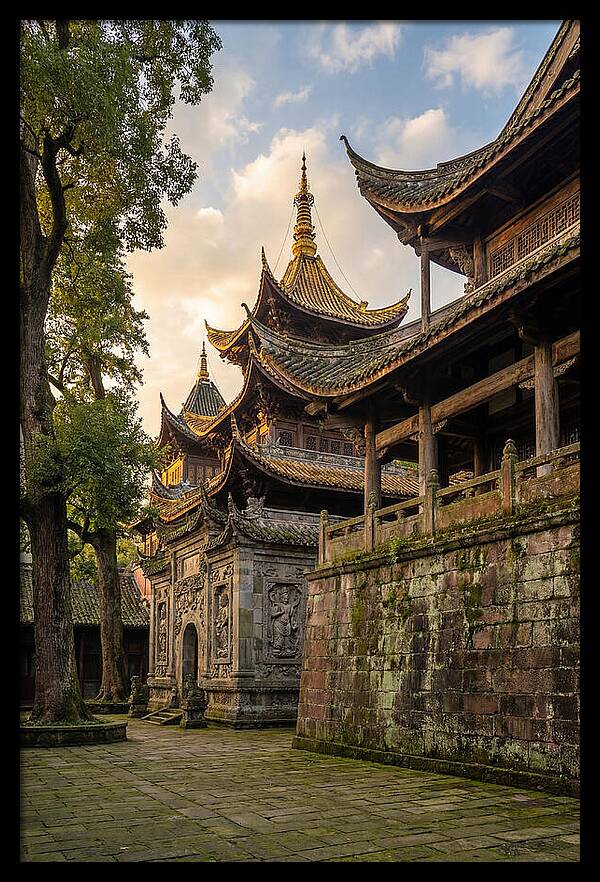 Temple Serenity At Dusk