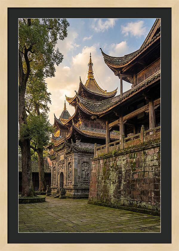 Temple Serenity At Dusk