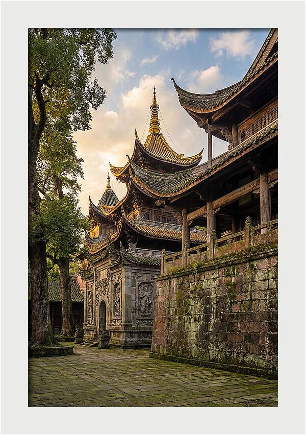 Temple Serenity At Dusk