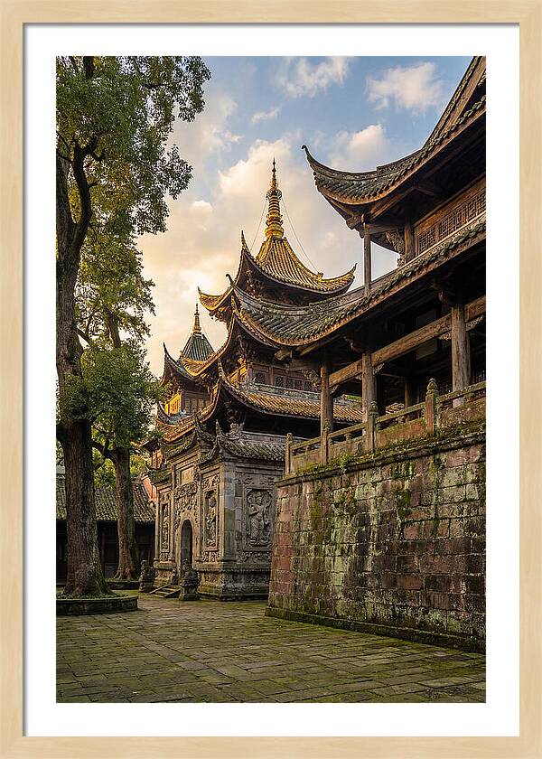 Temple Serenity At Dusk
