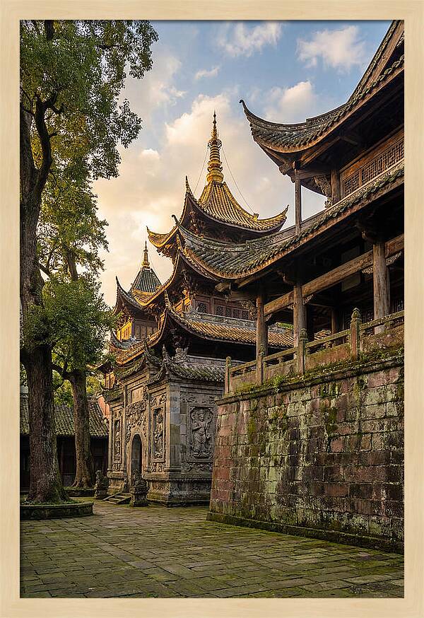 Temple Serenity At Dusk