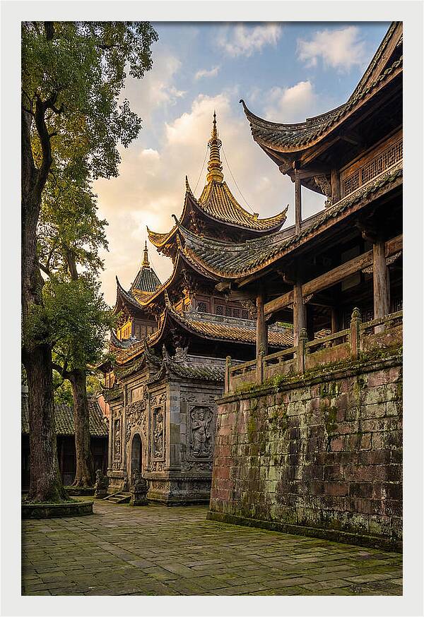 Temple Serenity At Dusk