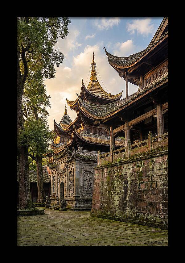 Temple Serenity At Dusk