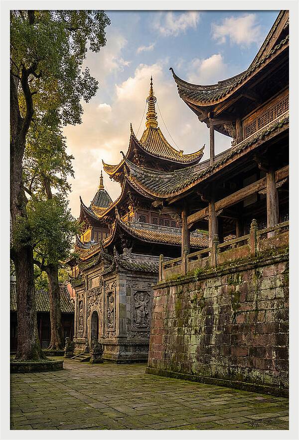 Temple Serenity At Dusk