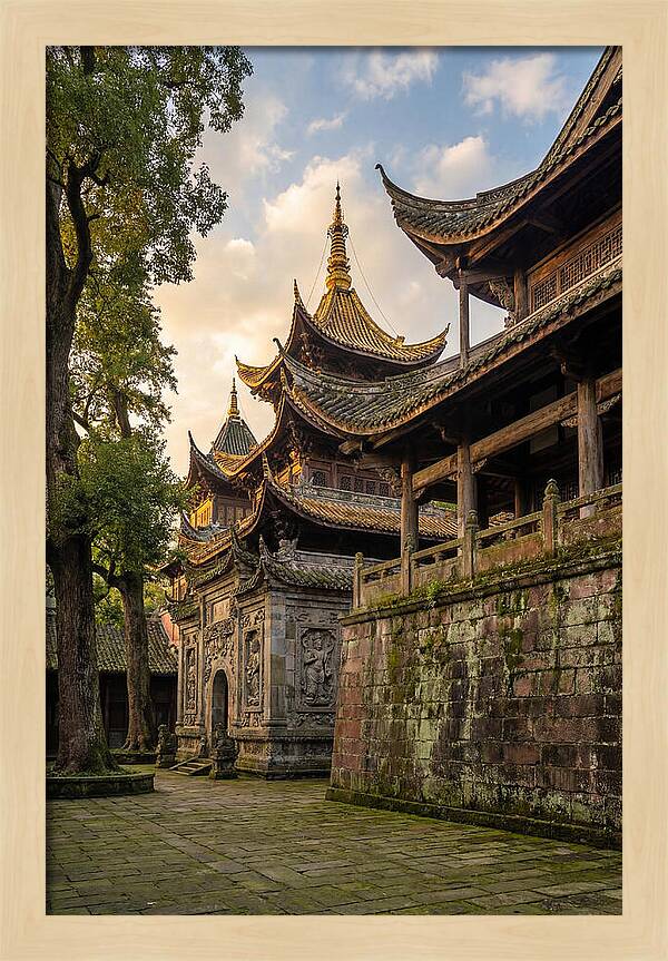 Temple Serenity At Dusk