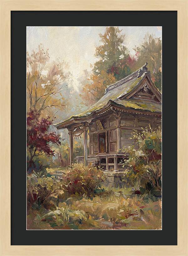 Temple Serenity In Autumn