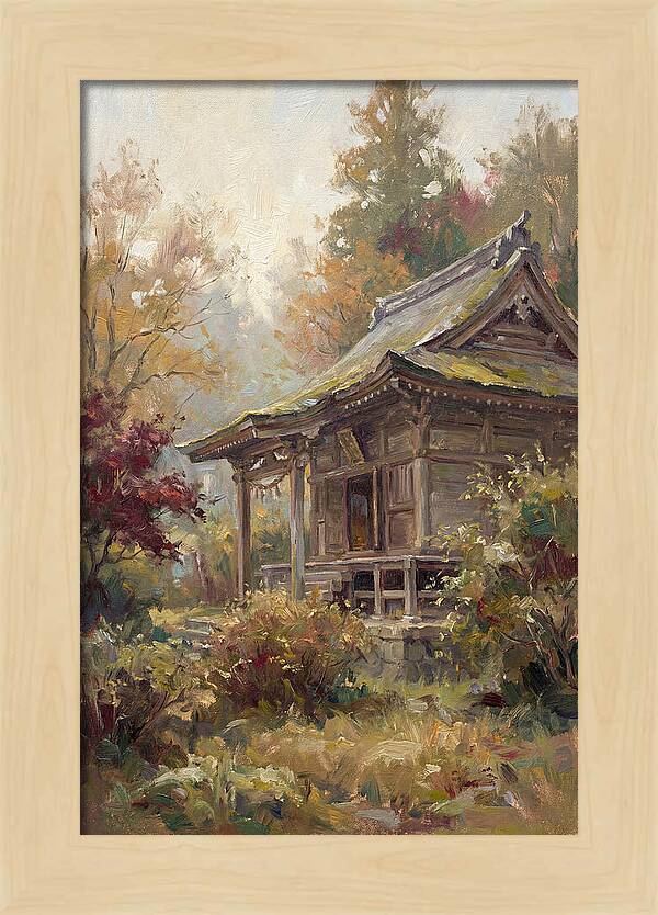 Temple Serenity In Autumn