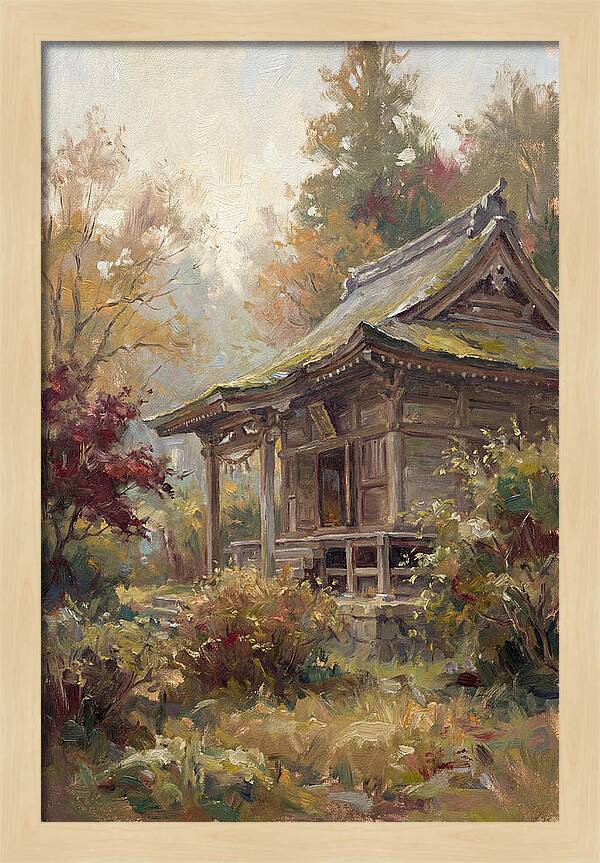 Temple Serenity In Autumn