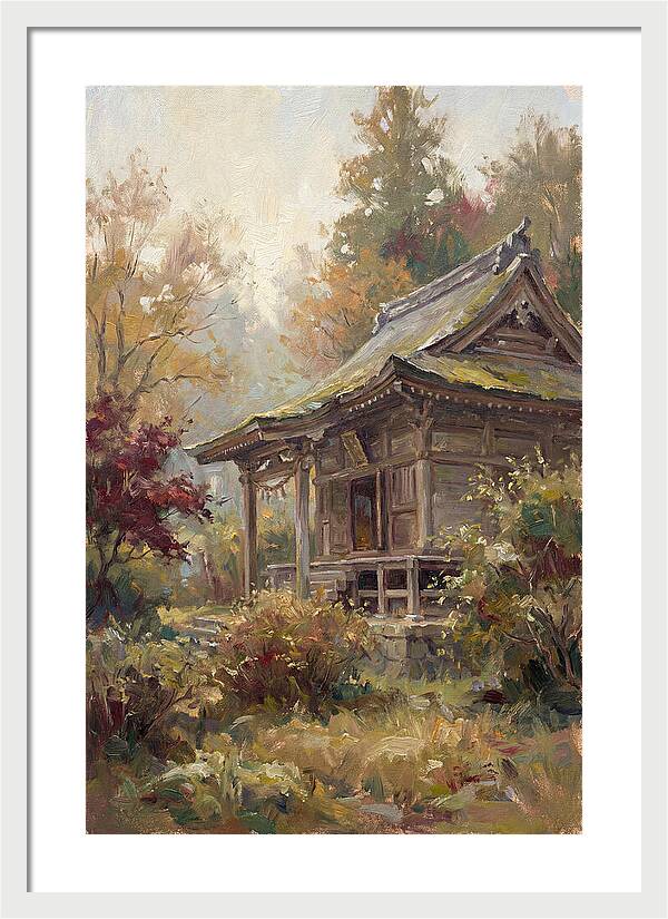 Temple Serenity In Autumn