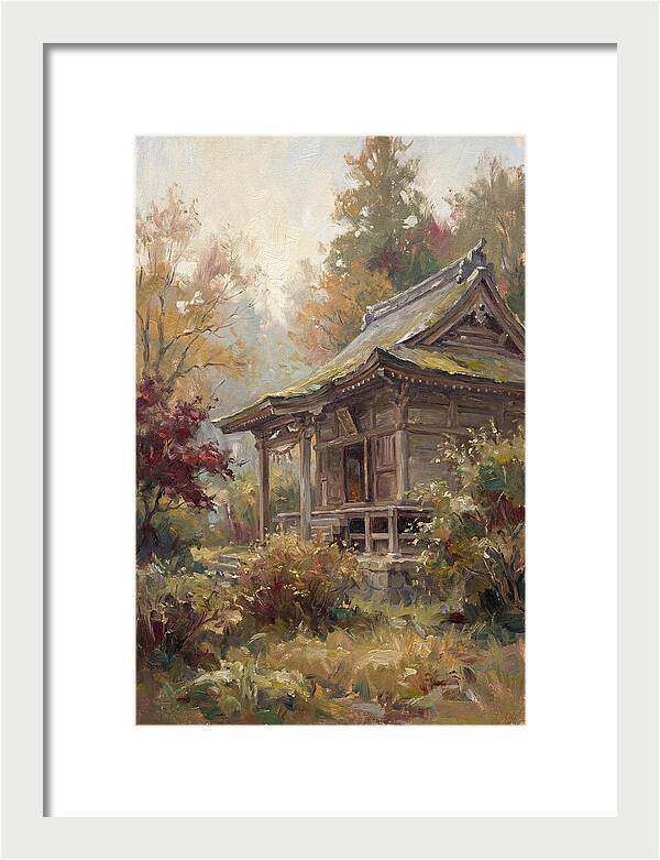 Temple Serenity In Autumn