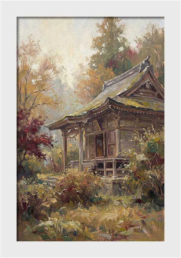 Temple Serenity In Autumn