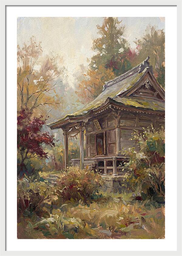 Temple Serenity In Autumn