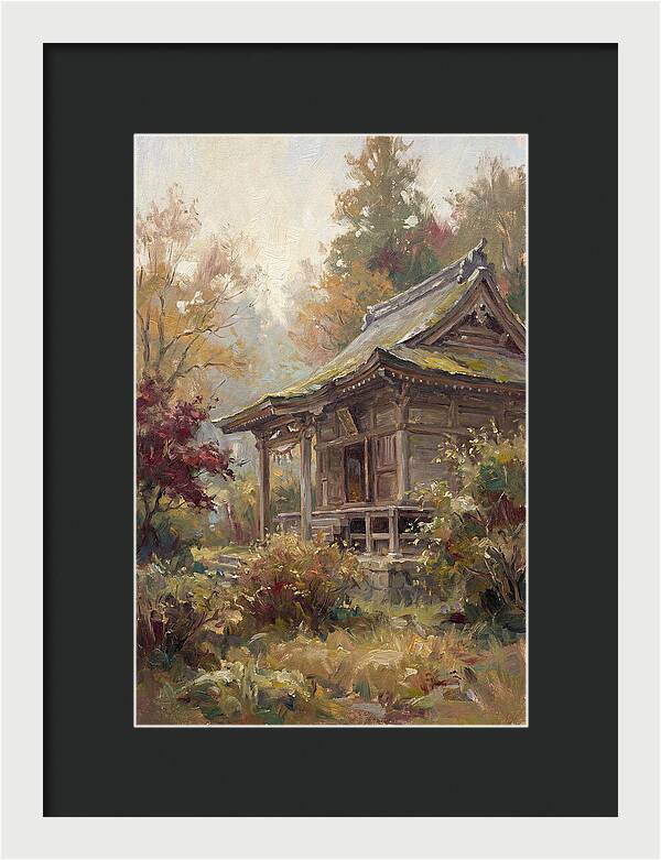 Temple Serenity In Autumn