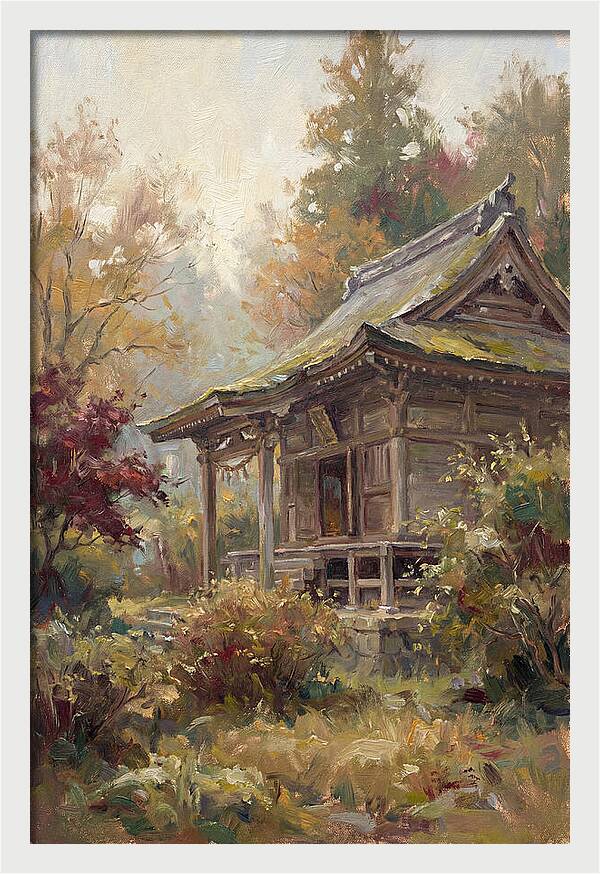 Temple Serenity In Autumn