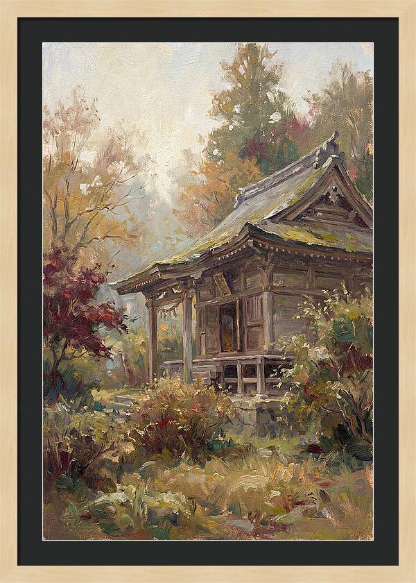 Temple Serenity In Autumn