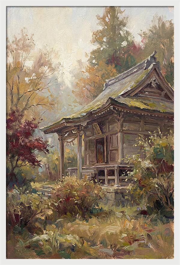 Temple Serenity In Autumn