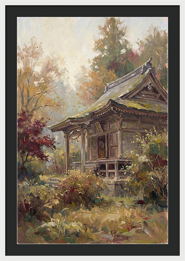 Temple Serenity In Autumn
