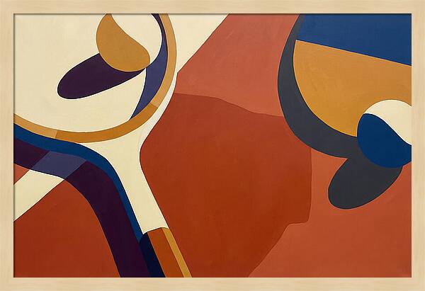 Tennis Racket And Balls Abstract