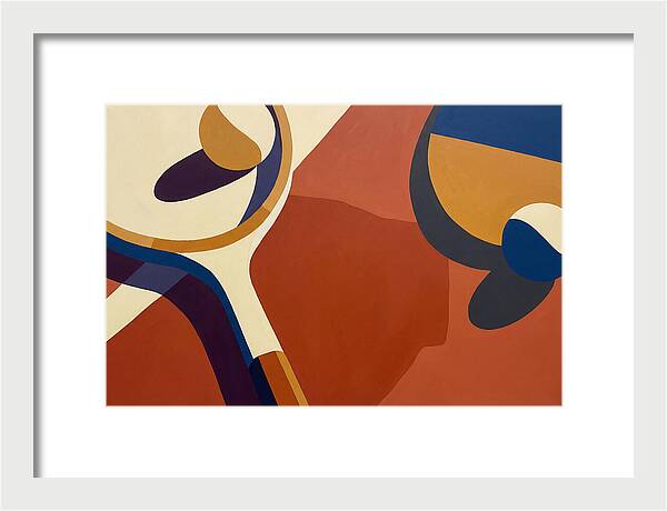 Tennis Racket And Balls Abstract