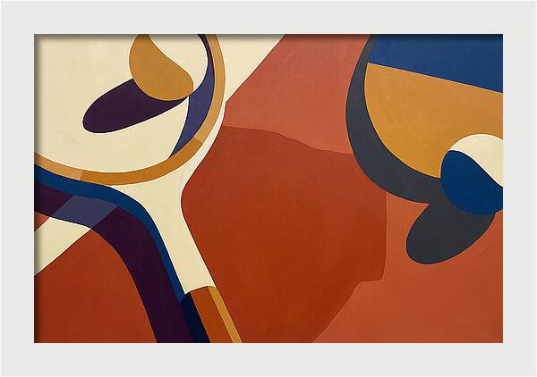 Tennis Racket And Balls Abstract