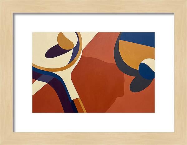 Tennis Racket And Balls Abstract