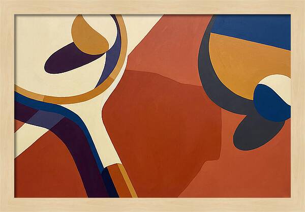 Tennis Racket And Balls Abstract