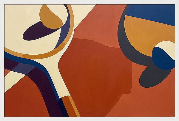 Tennis Racket And Balls Abstract