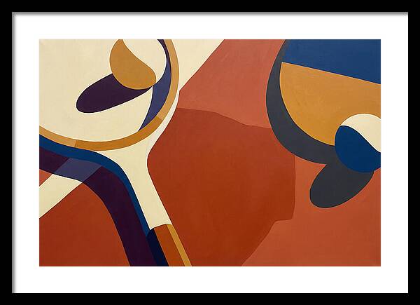 Tennis Racket And Balls Abstract
