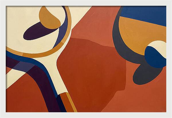 Tennis Racket And Balls Abstract