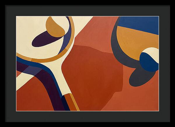 Tennis Racket And Balls Abstract