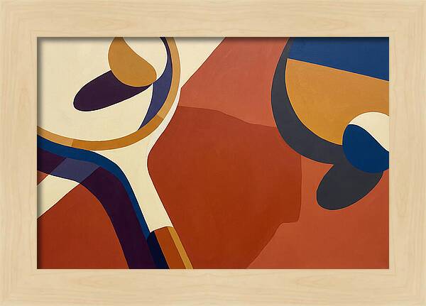 Tennis Racket And Balls Abstract