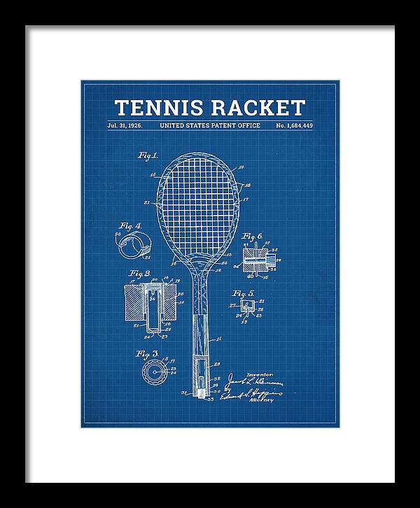 Tennis Racket Blueprint Patent Us1684449a