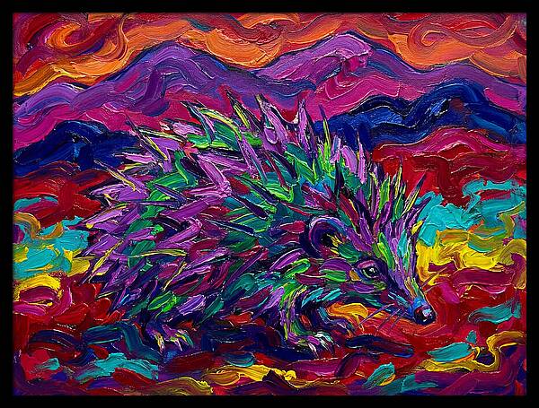 Tenrec In Vibrant Colors