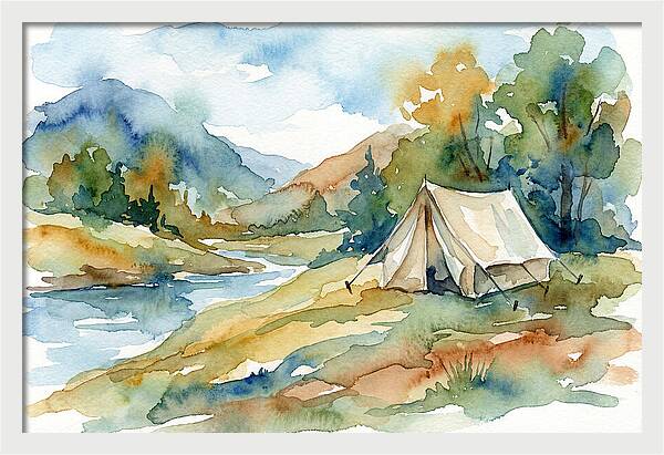 Tent By The River