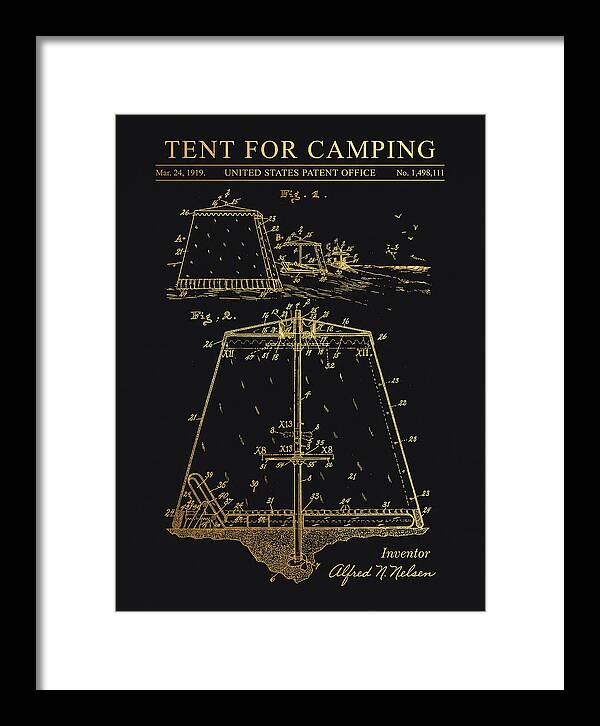 Tent For Camping Gold Patent Us1498111a