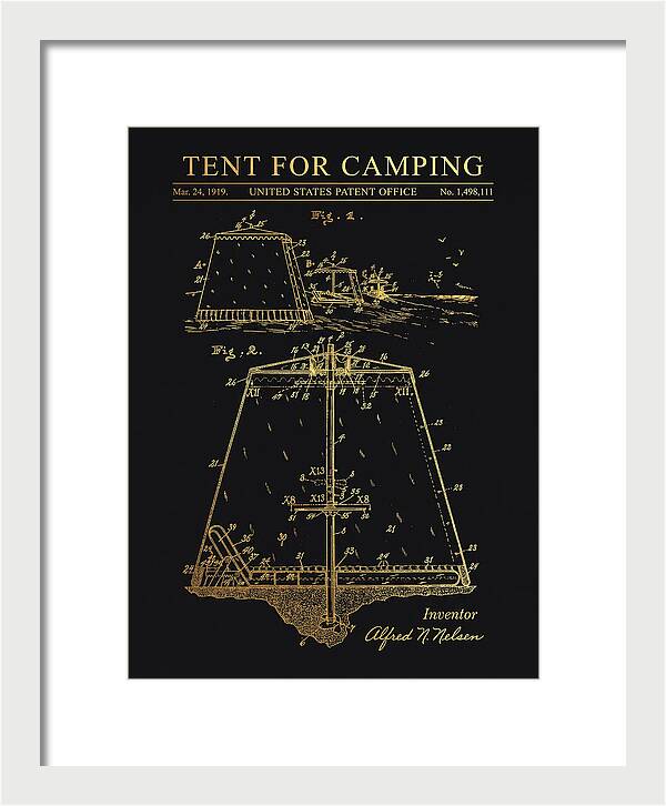 Tent For Camping Gold Patent Us1498111a