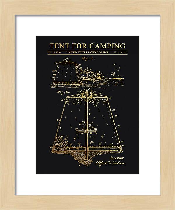 Tent For Camping Gold Patent Us1498111a