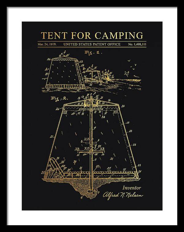 Tent For Camping Gold Patent Us1498111a