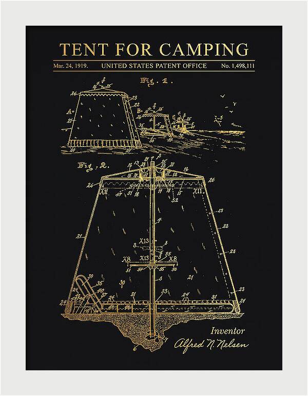 Tent For Camping Gold Patent Us1498111a